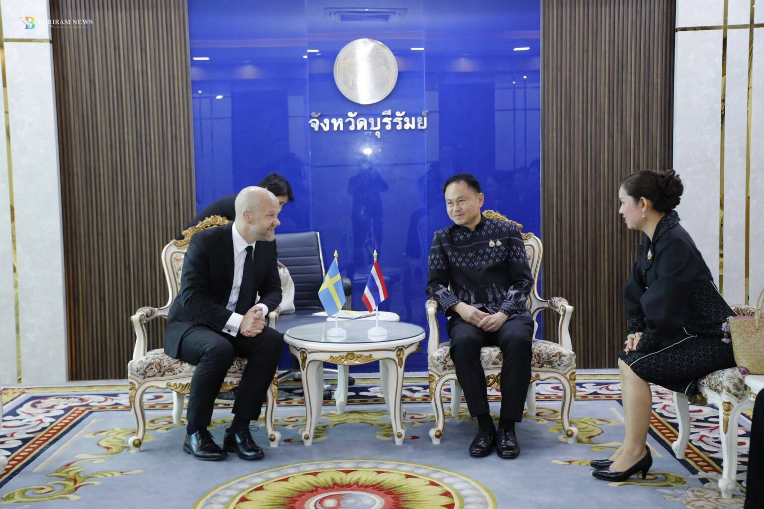 อุปทูตสวีเดนเยือนบุรีรัมย์ กระชับมิตรไมตรี เดินหน้าแลกเปลี่ยนความร่วมมือด้านการท่องเที่ยวและกีฬา อุปทูตสวีเดนเยือนบุรีรัมย์ กระชับมิตรไมตรี